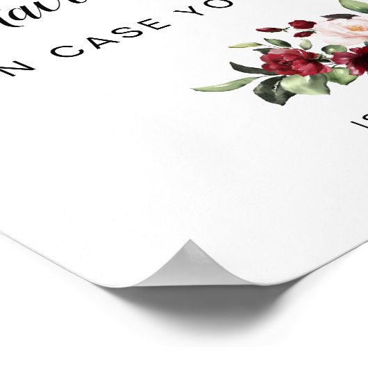 Om een huwelijksbord te hebben en te houden poster (Hoek)