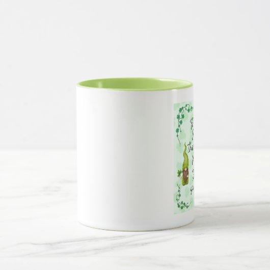 Om een Ierse koffie te zoeten. Mok (Midden)