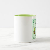 Om een Ierse koffie te zoeten. Tweekleurige Koffiemok (Center)