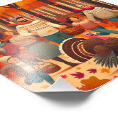 Om een kalkoen te vangen foto afdruk (Hoek)