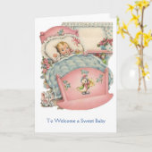  - Om een lieve Baby te verwelkomen, Kaart (Gele Bloem)