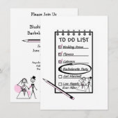 Om een lijst met Bachelorette te maken Kaart (Voorkant / Achterkant)