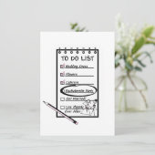 Om een lijst met Bachelorette te maken Kaart (Staand voorkant)