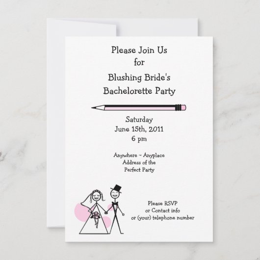 Om een lijst met Bachelorette te maken Kaart (Achterkant)