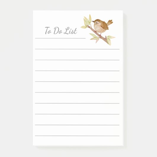 Om een lijst met jonge vogels aan te bieden, geef post-it® notes (Voorkant)