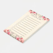 Om een lijst met moderne kalligrafie te maken post-it® notes (Schuin)