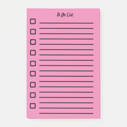 Om een lijst met plakkerige notitie te doen roze 2 post-it® notes (Voorkant)