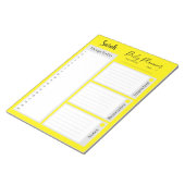 om een lijst te maken met een dagelijkse geel mini notitieblok (Schuin)