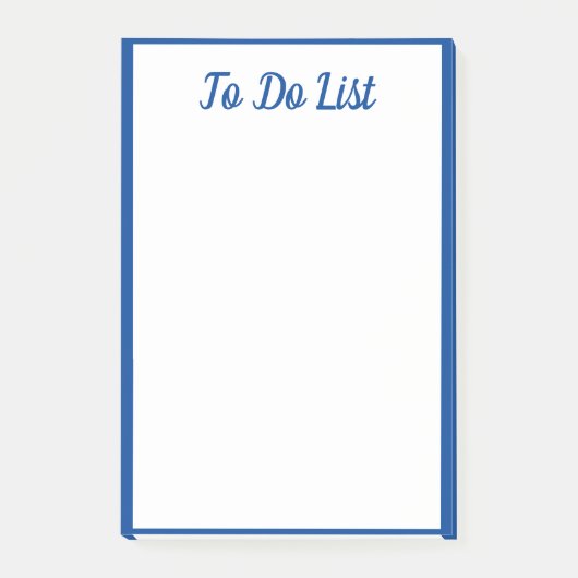 Om een lijst te maken met randranden blauw, eenvou post-it® notes (Voorkant)