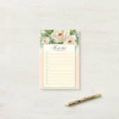 Om een lijst van  Flal Magnolia toe te voegen voeg Post-it® Notes (Op bureau)