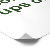 om een overdosis koffie te laten sterven - voedsel poster (Hoek)