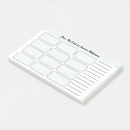 Om een overzicht te geven van het georganiseerde K Post-it® Notes