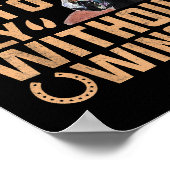 Om een paard te rijden moet je vliegen zonder Wing Poster (Hoek)