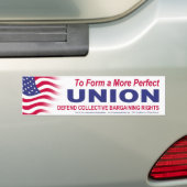 Om een perfectere UNIE te vormen Bumpersticker (Op auto)