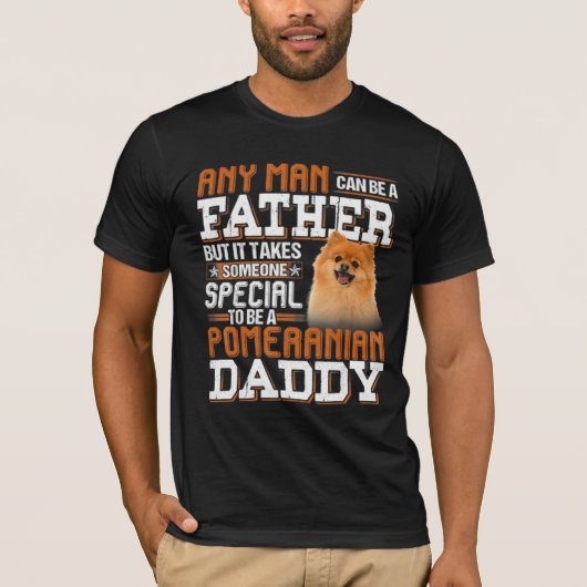 Om een pommeraanse pappa te worden t-shirt (Voorkant)