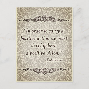 Om een positieve - Positieve Quote's te dragen Briefkaart