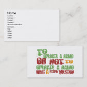 Om een radio te gebruiken visitekaartje (Voorkant / Achterkant)