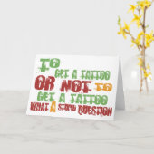 Om een Tattoo te krijgen Kaart (Gele Bloem)