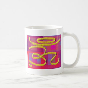 Om een teken op het zijderoute te plaatsen koffiemok