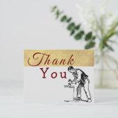 Om een timmerman te bedanken  briefkaart (Staand voorkant)