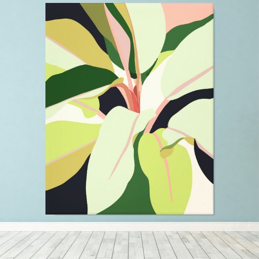 Om een tuin te Planten is morgen geloven Canvas Afdruk (Insitu (Houten vloer))