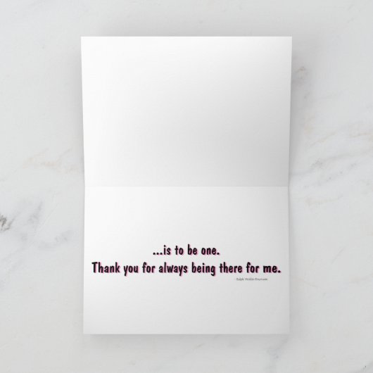 Om een vriend te hebben bedankkaart (Binnen)