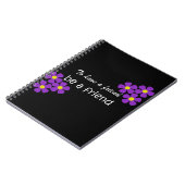 "Om een vriend te zijn" — vriendschapsofferte Notitieboek (Linkerzijde)