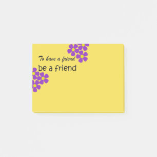 "Om een vriend te zijn" — vriendschapsofferte Post-it® Notes