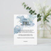 Om eerlijk te zijn (TBH) Blue Breakup Kaart (Staand voorkant)