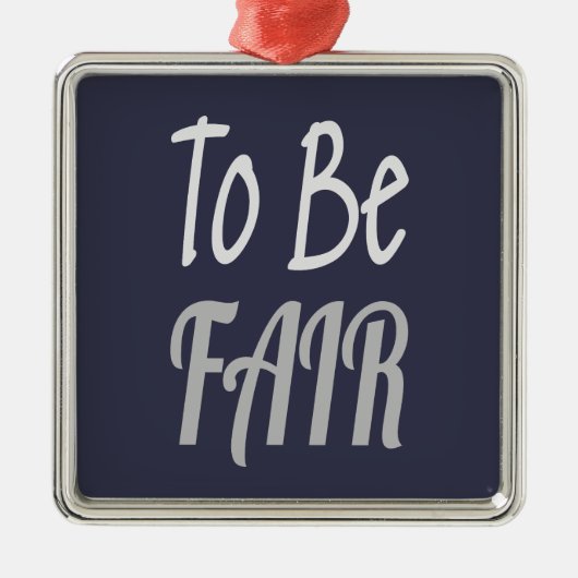 Om eerlijk te zijnKenny Metalen Ornament (Voorkant)