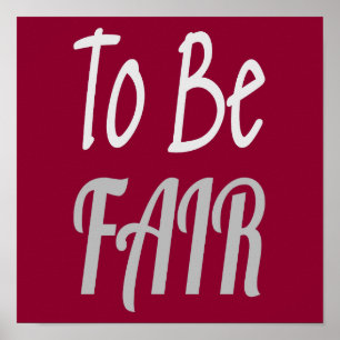 Om eerlijk te zijnKenny Poster