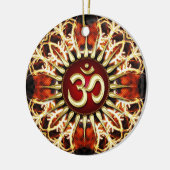 OM Fire Energy Spirit keramisch Ornament (Links)