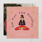 Om For The Holidays Card Feestdagenkaart (Voorkant / Achterkant)