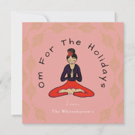 Om For The Holidays Card Feestdagenkaart