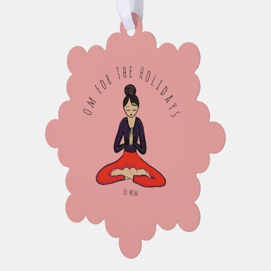 Om For The Holidays Ornament Card (Links)