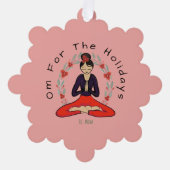 Om For The Holidays Ornament Card Kaart (Voorkant)