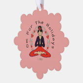 Om For The Holidays Ornament Card Kaart (Links)