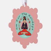 Om For The Holidays Ornament Card Kaart (Links)