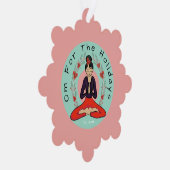 Om For The Holidays Ornament Card Kaart (Rechts)