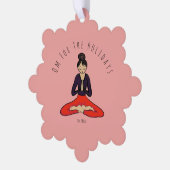 Om For The Holidays Ornament Card Kaart (Links)