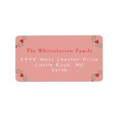 'Om For The Holidays' Yoga and Wreath Etiket (Voorkant)