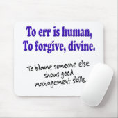 Om fout te maken is menselijk muismat (Met muis)