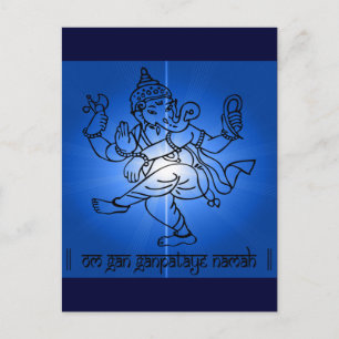 Om-Gan-Ganpataye-Namah Briefkaart