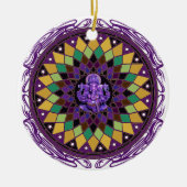 Om Ganesh Mandala Keramisch Ornament (Voorkant)