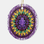 Om Ganesh Mandala Keramisch Ornament (Links)