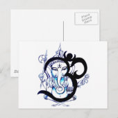 OM - Ganesha Briefkaart (Voorkant / Achterkant)