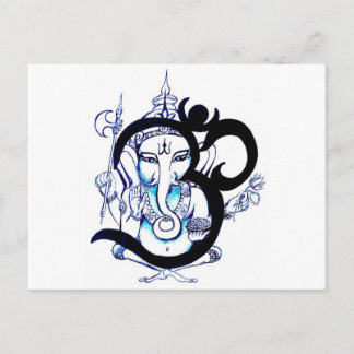 OM - Ganesha Briefkaart