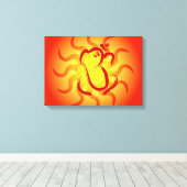 OM Ganesha Canvas Afdruk (Insitu (Houten vloer))