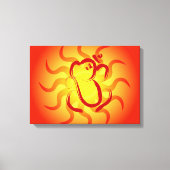 OM Ganesha Canvas Afdruk (Voorkant)
