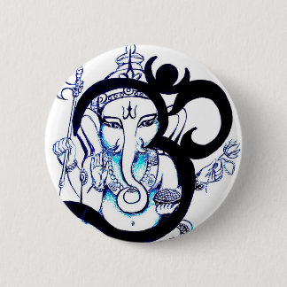OM - Ganesha Ronde Button 5,7 Cm